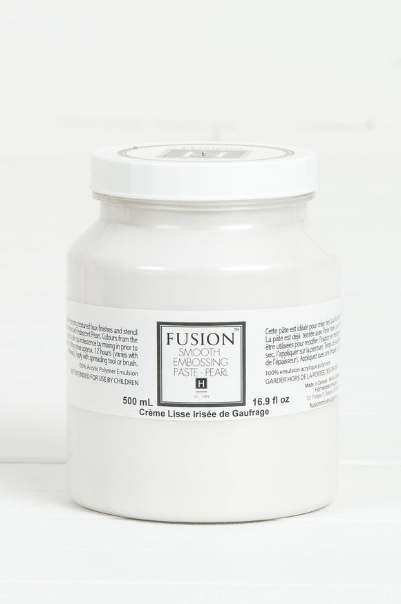 Fusion Mineral Paint - Smooth Embossing Paste- Pearl