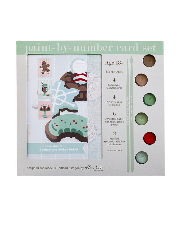 Holiday Sweets 5x7 Paint By Number Card Set