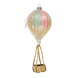 "Up Up and Away" Hot Air Balloon Ornament