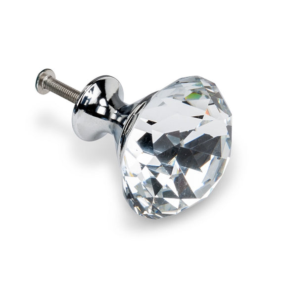 Large Sparkling Diamond Knob