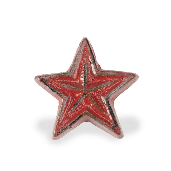 Rustic Red Star Knob