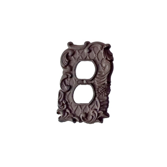 Double Wall Plug Cover, Rustic Black